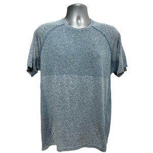 Second Skin Workout Training Shirt - Size L - Color Heathered Blue